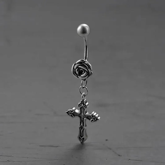 DIVINE ROSE BELLY BUTTON RING