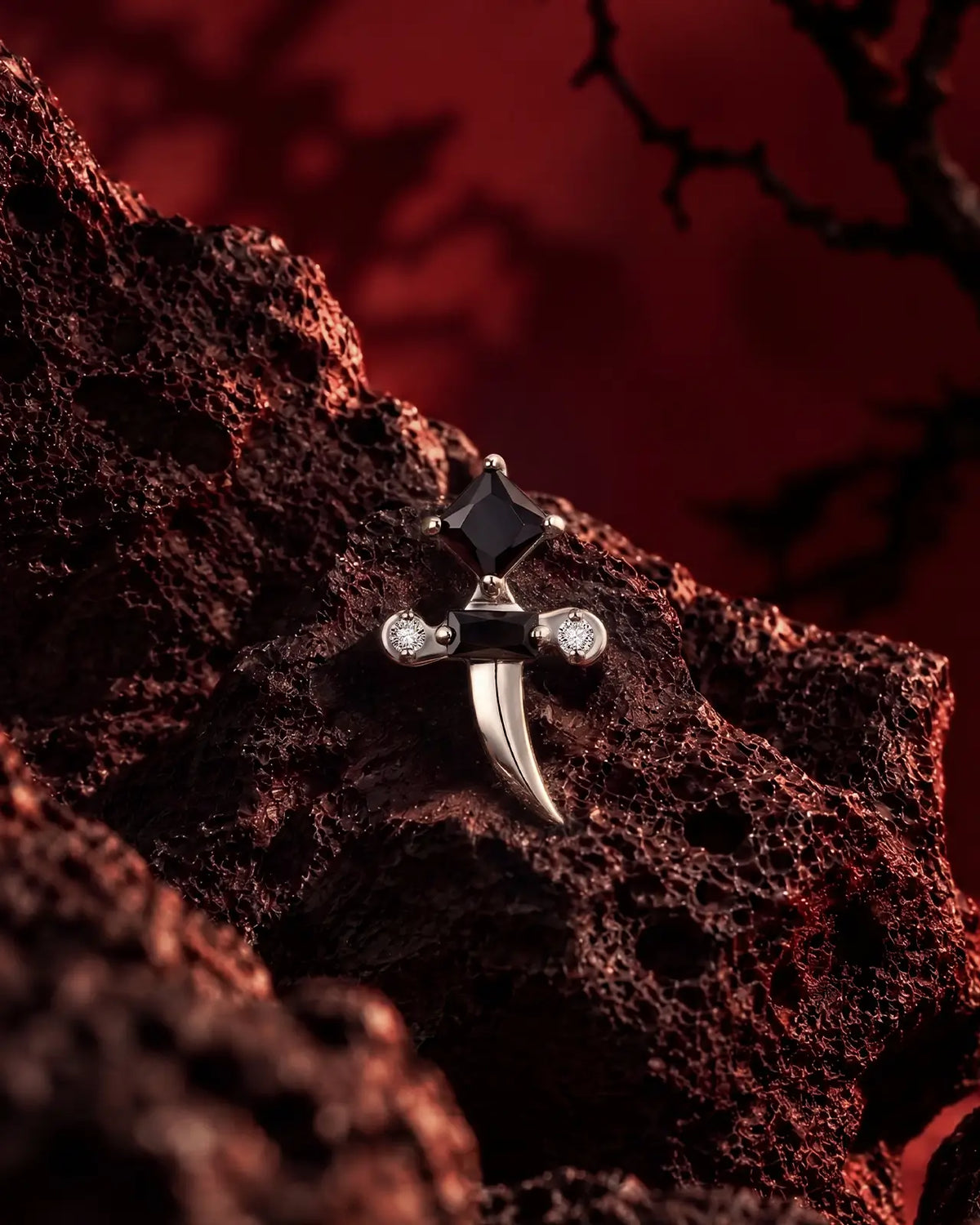 Starlit Dagger Flatback Stud