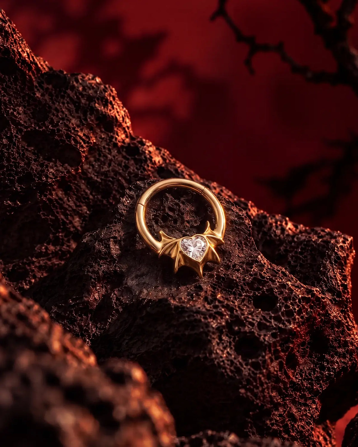 Anello clicker Umbraheart con ali