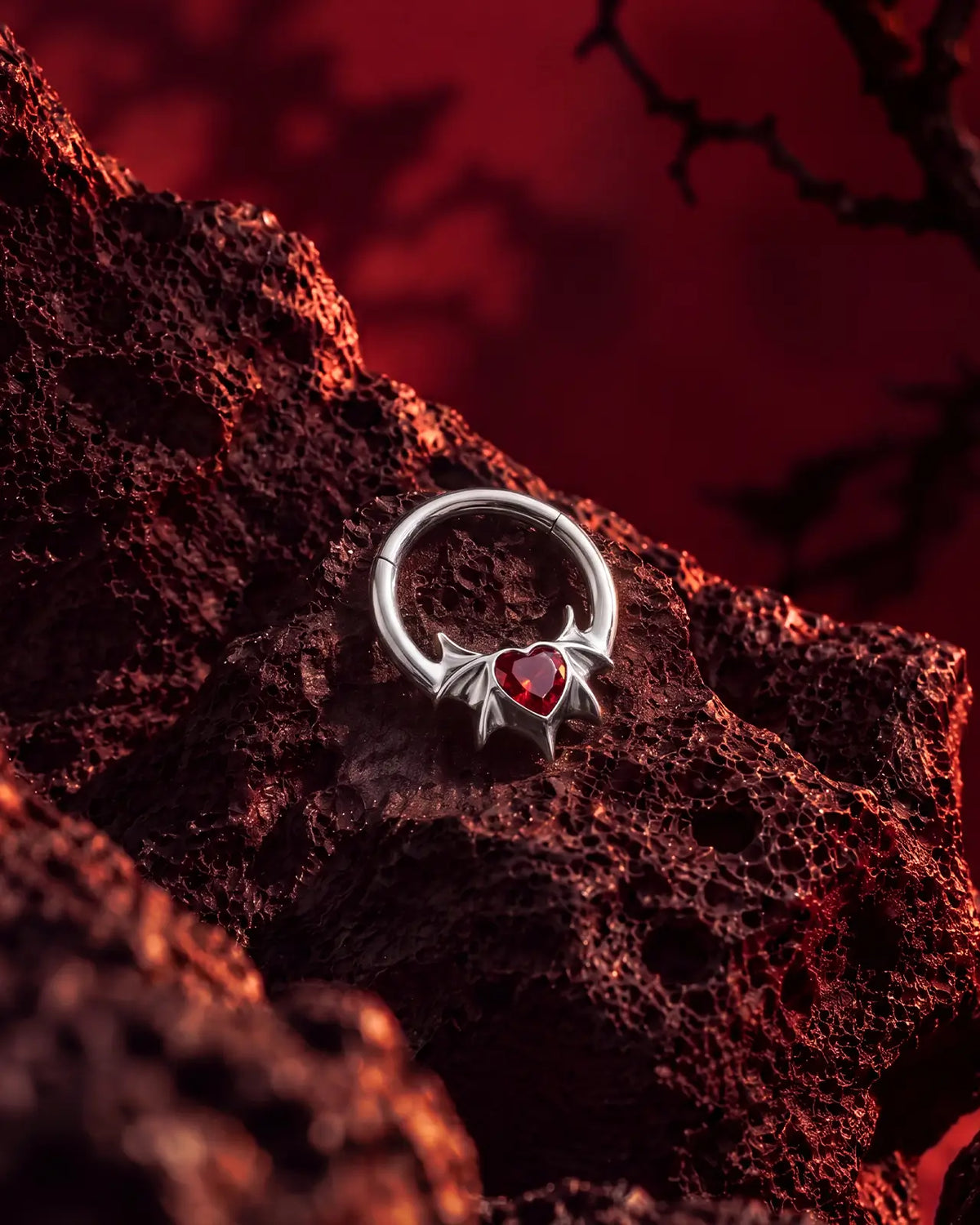 Anello clicker Umbraheart con ali