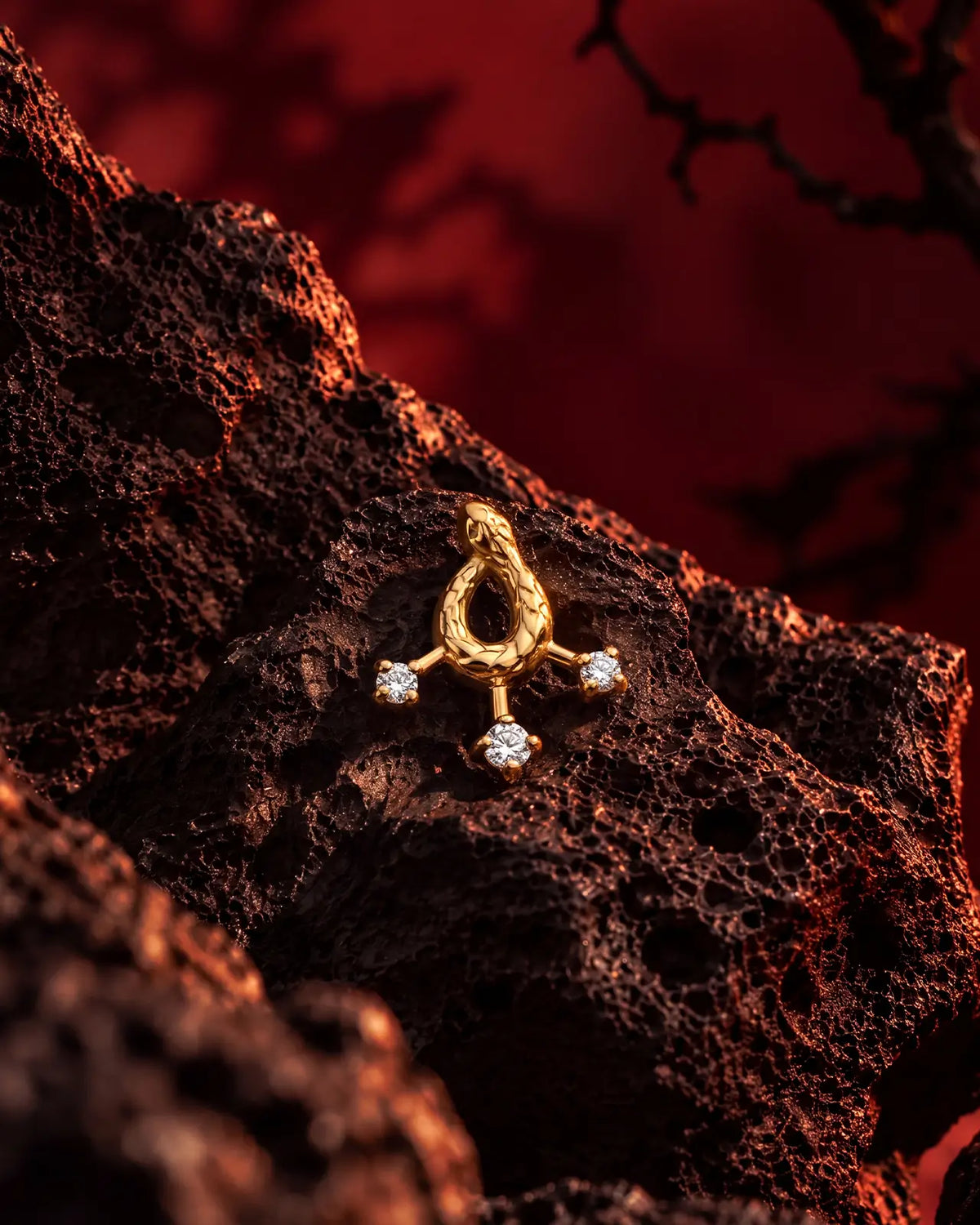 Serpent Spell Flatback Stud