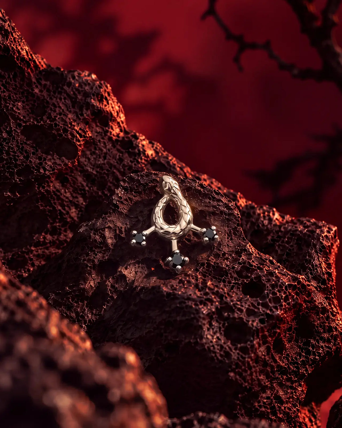 Serpent Spell Flatback Stud