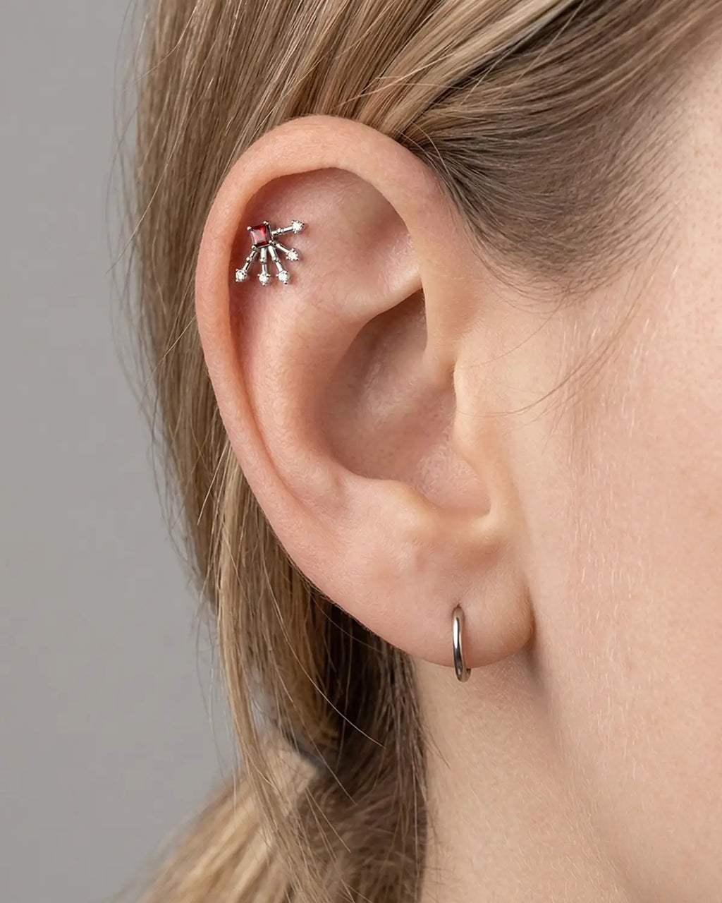 Radiant Starburst Flatback Stud