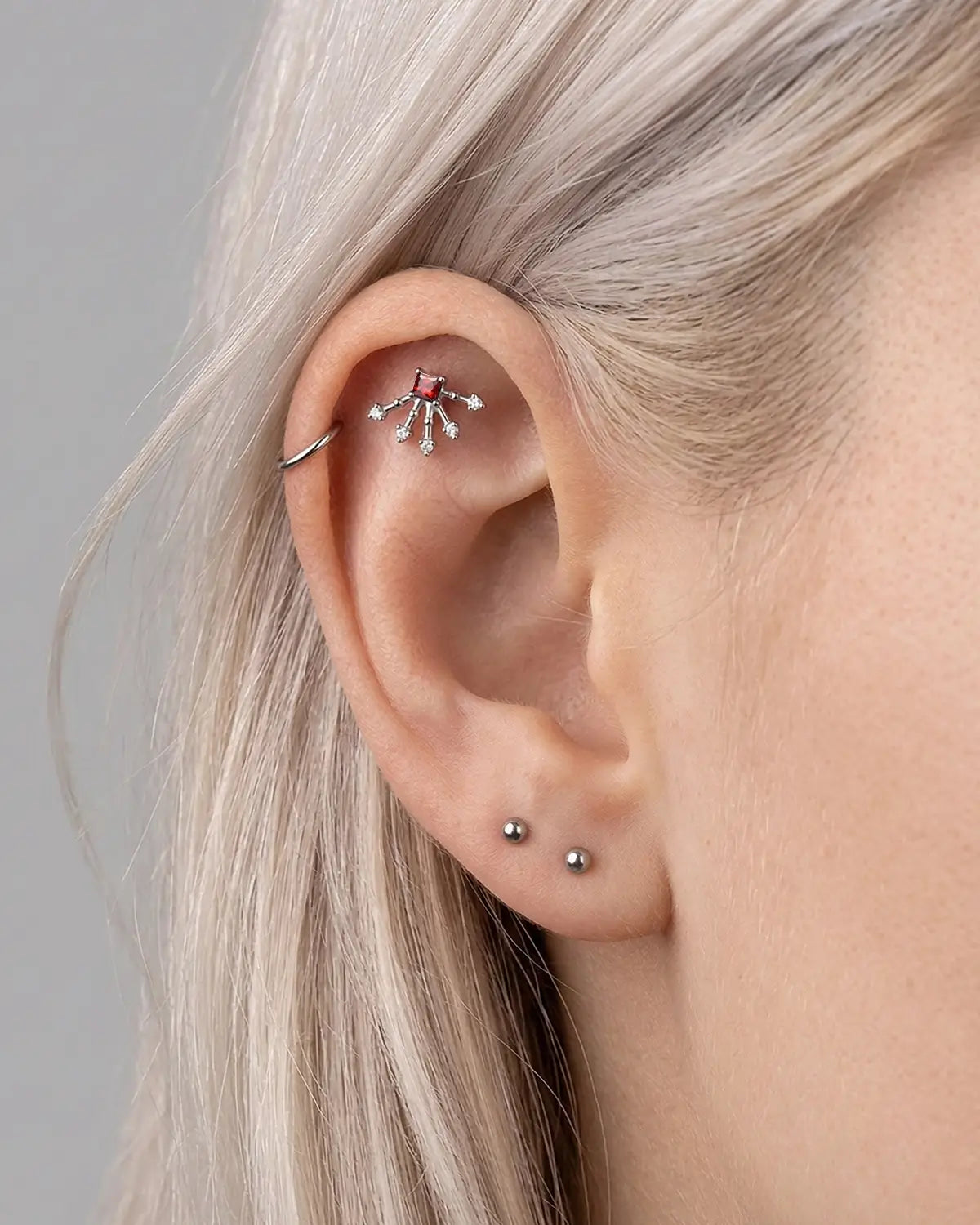 Radiant Starburst Flatback Stud