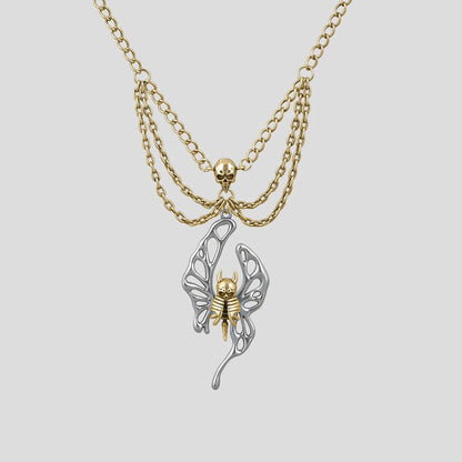 ETHEREAL MOTH SKULL NECKLACES