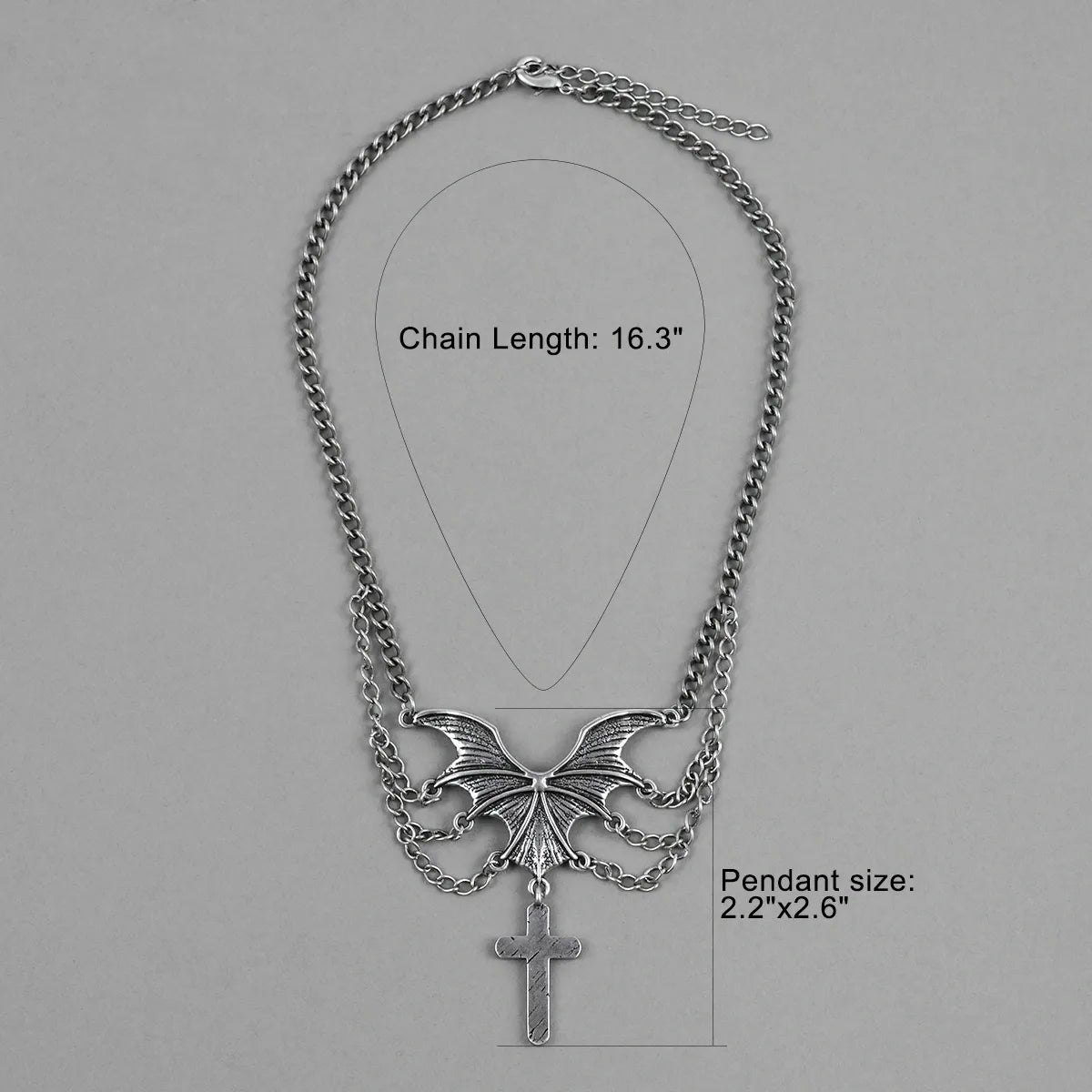 MYSTIC CROSS WINGS NECKLACES