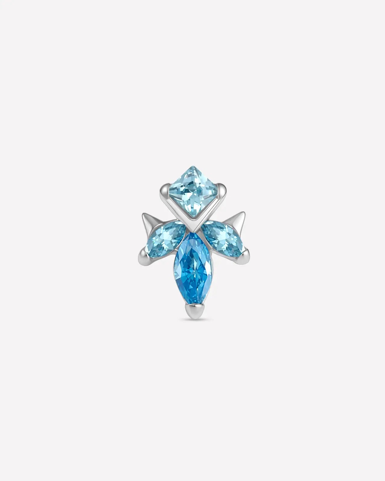 Marquise Leaf Cluster Flatback Stud