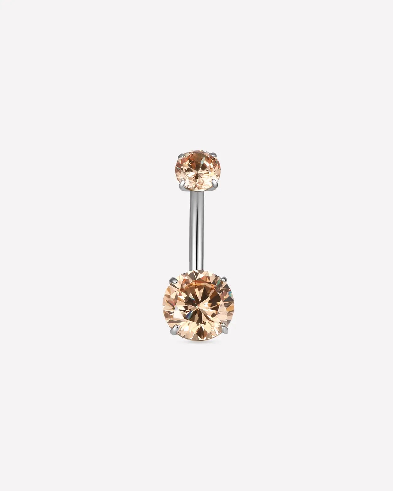 Twin Radiance Belly Button Ring