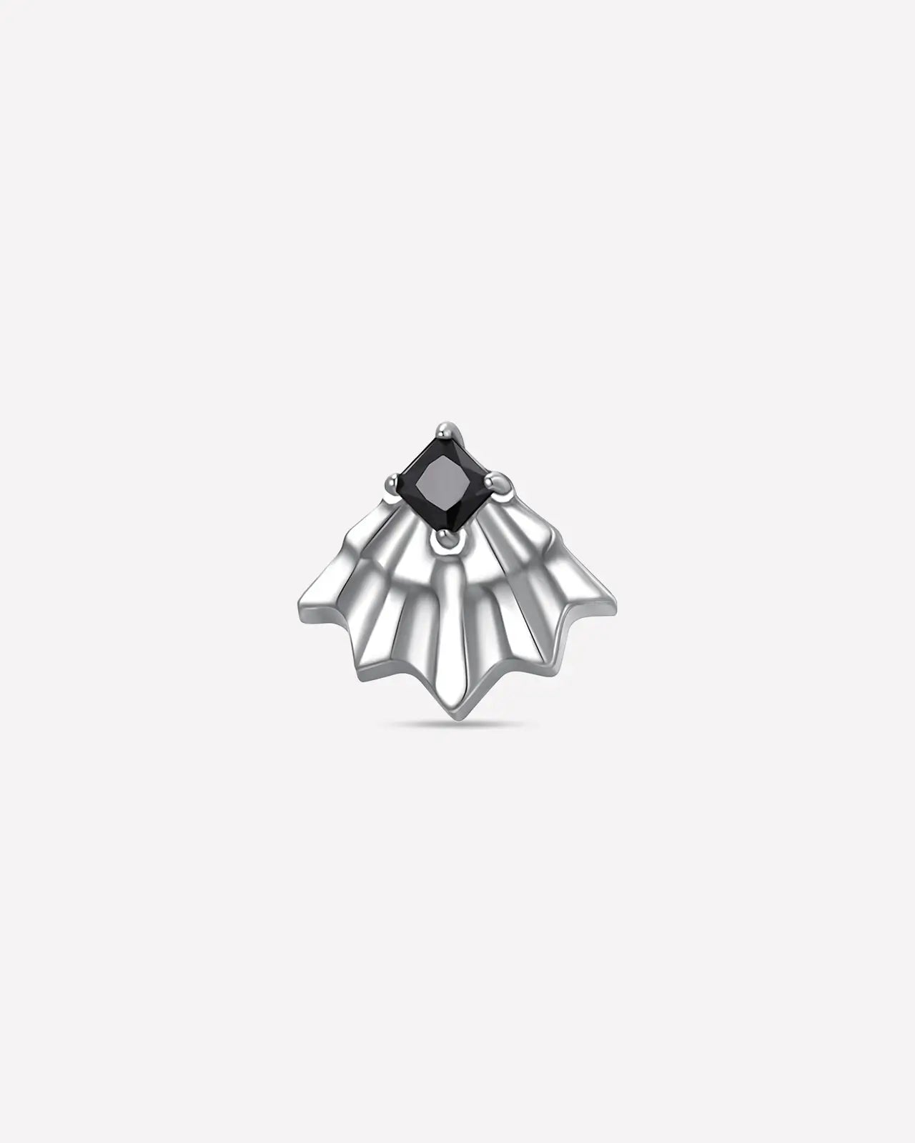 Draped Fan Flatback Stud