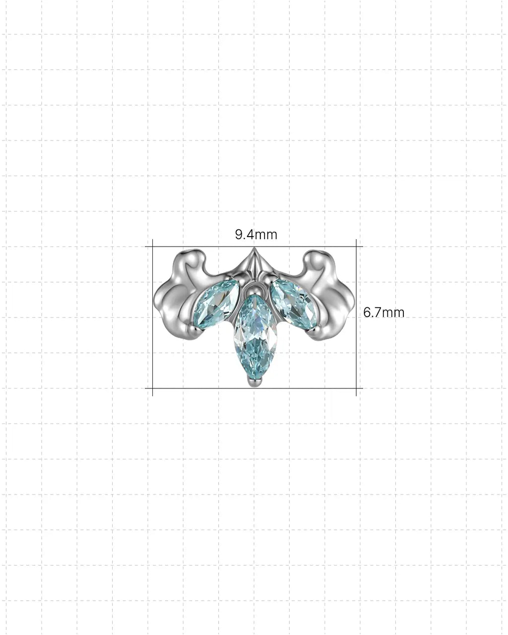 Eclipse Wing Flatback Stud