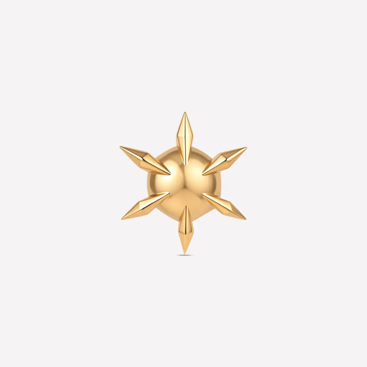 Sunburst Spike Flatback Stud