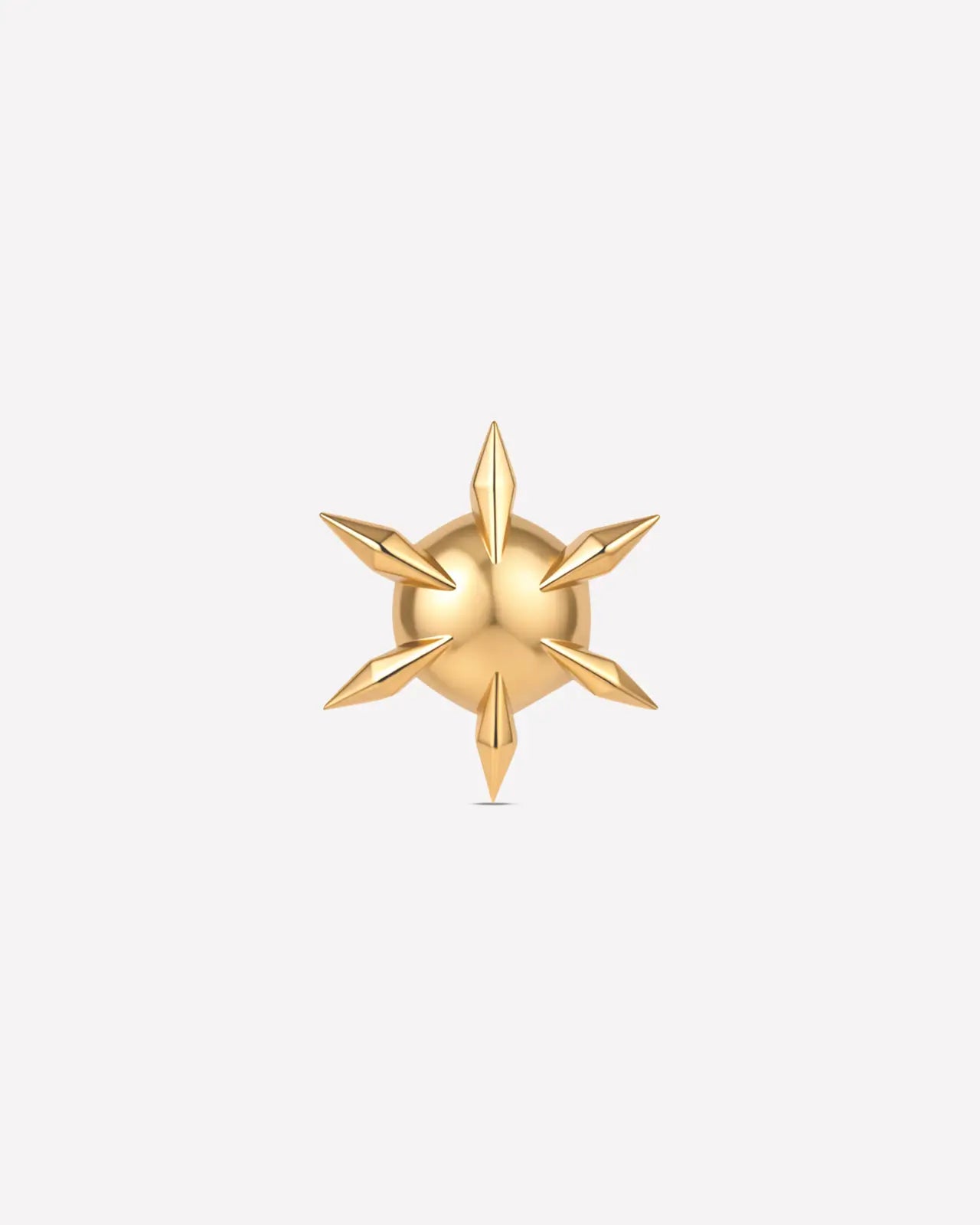 Sunburst Spike Flatback Stud