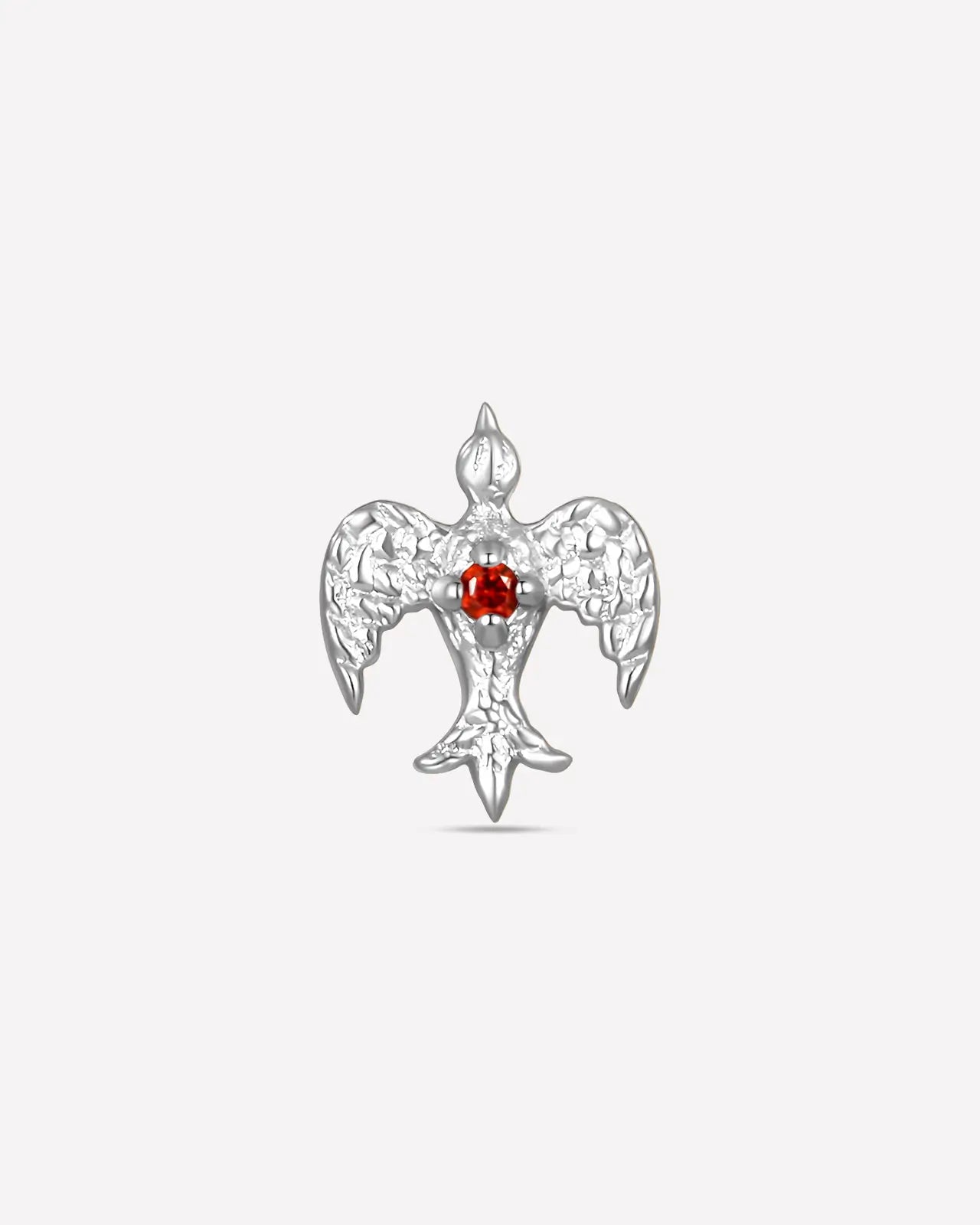 Crimson Winged Bird Flatback Stud