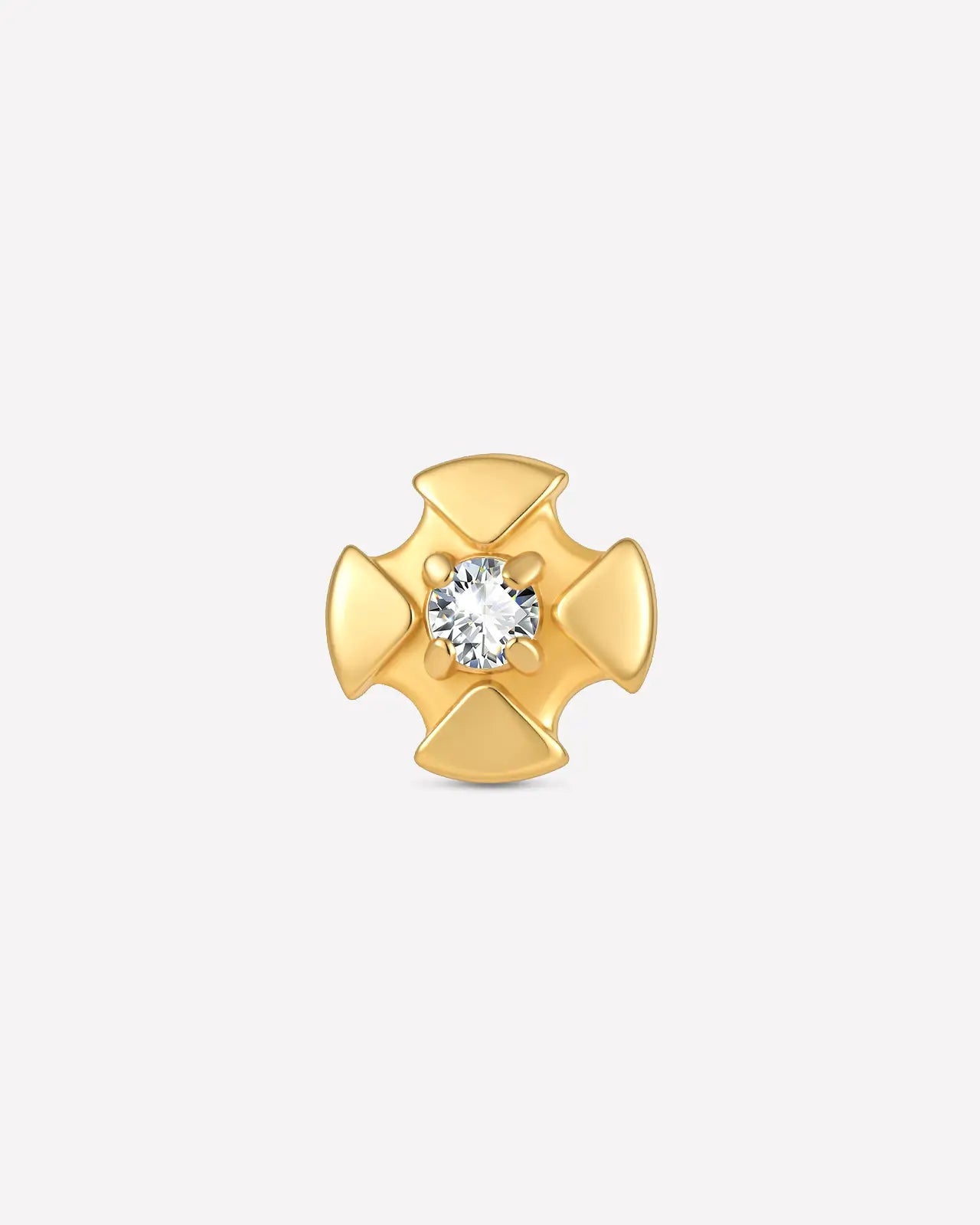 Valorian Heraldic Cross Flatback Stud