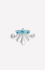 Azure Crown Zircon Flatback Stud