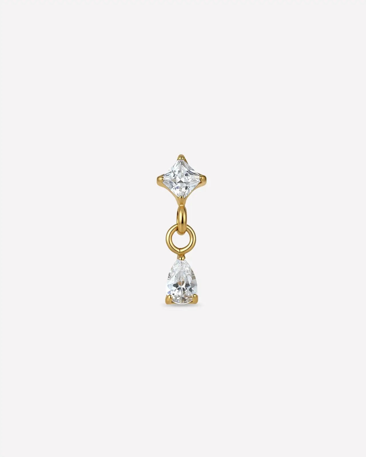 Starfall Teardrop Flatback Stud