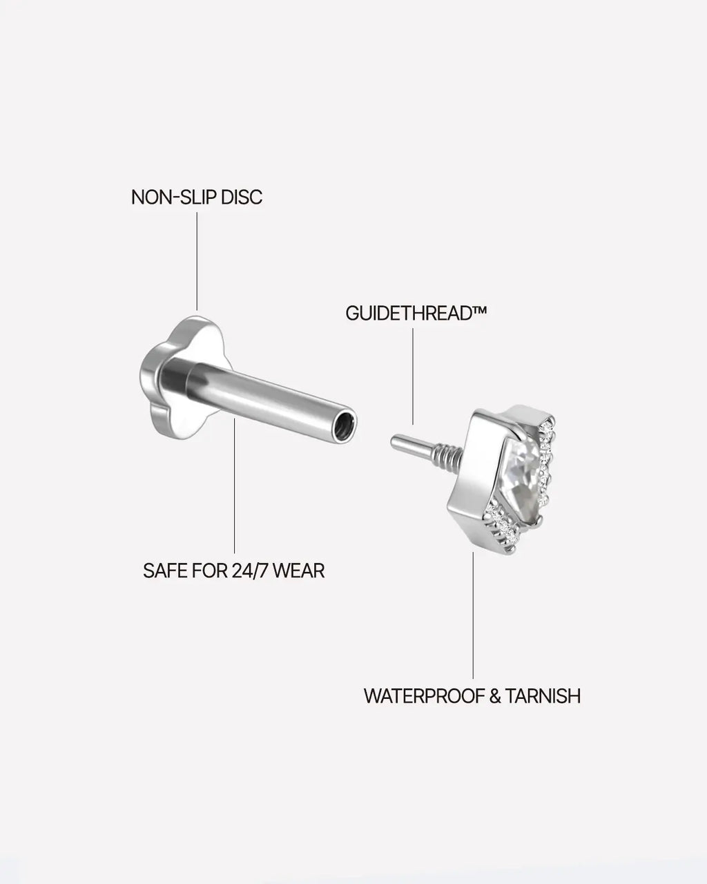 Valkyrie Shield Flatback Stud
