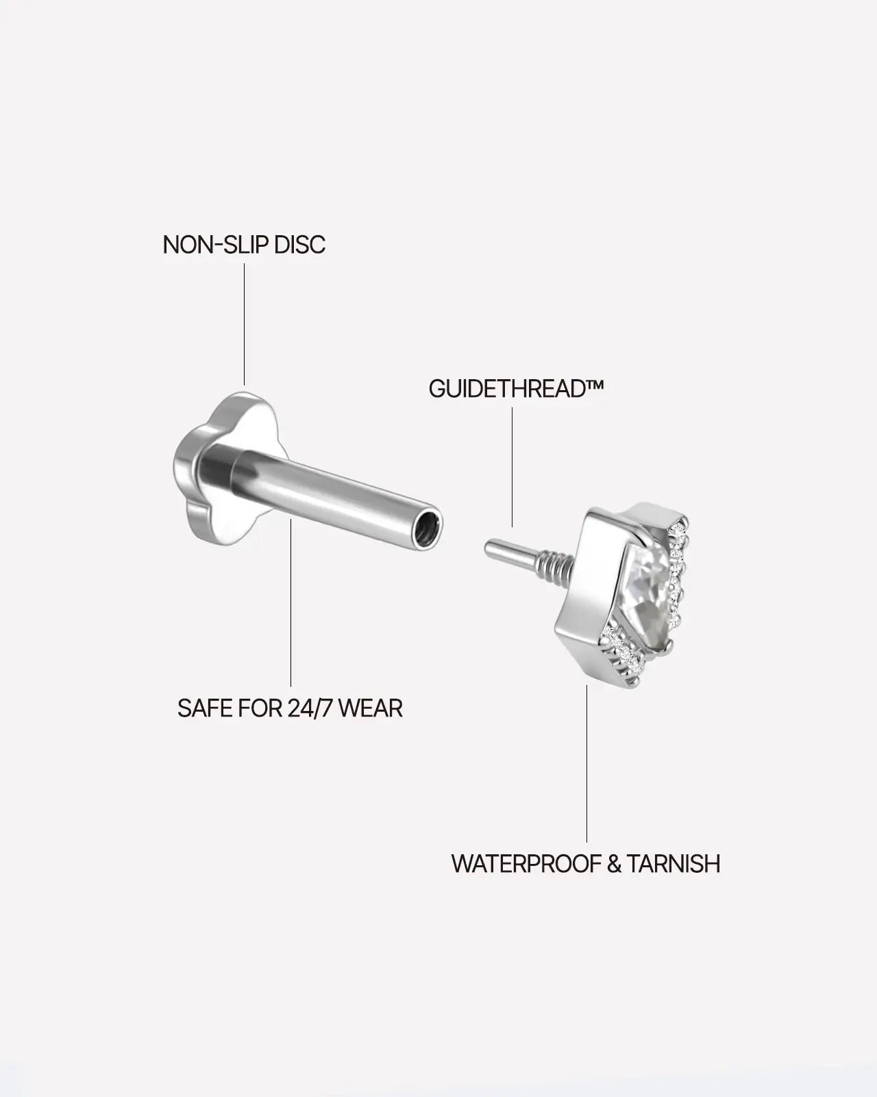 Valkyrie Shield Flatback Stud