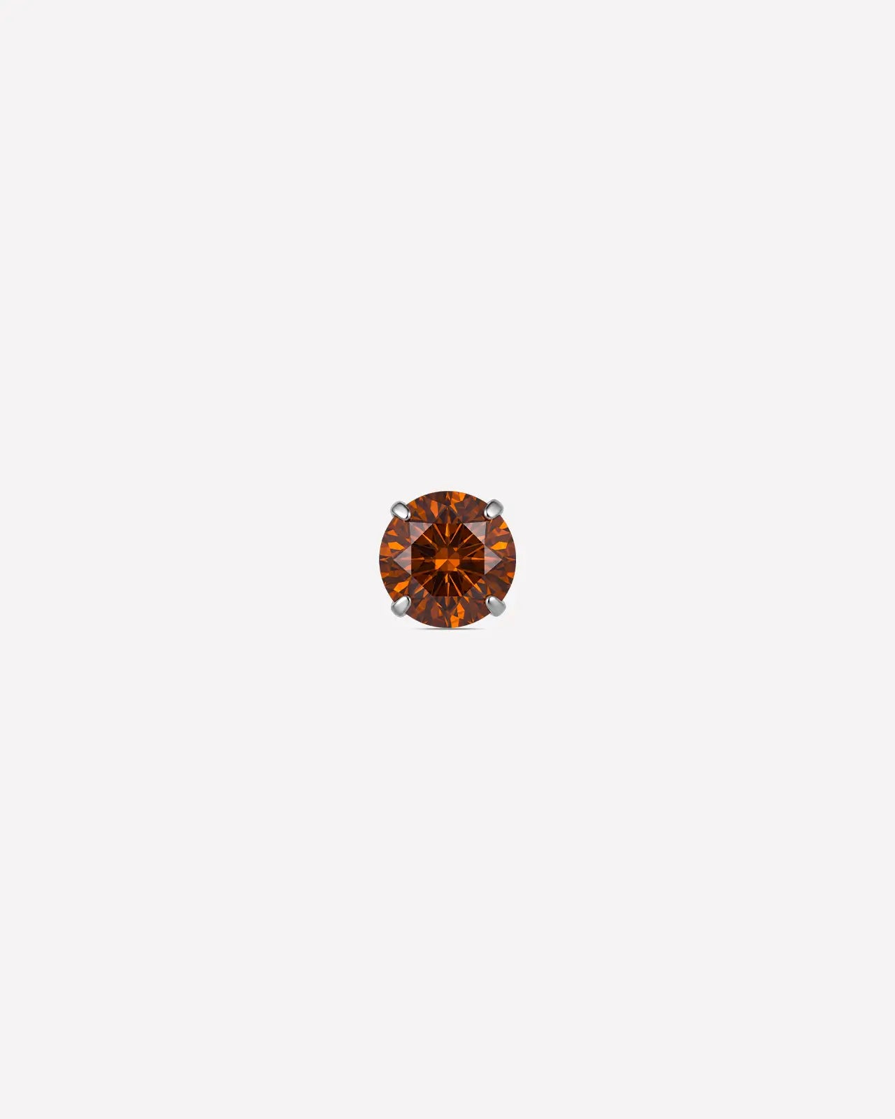 Brilliant Moissanite Solitaire Flatback Stud