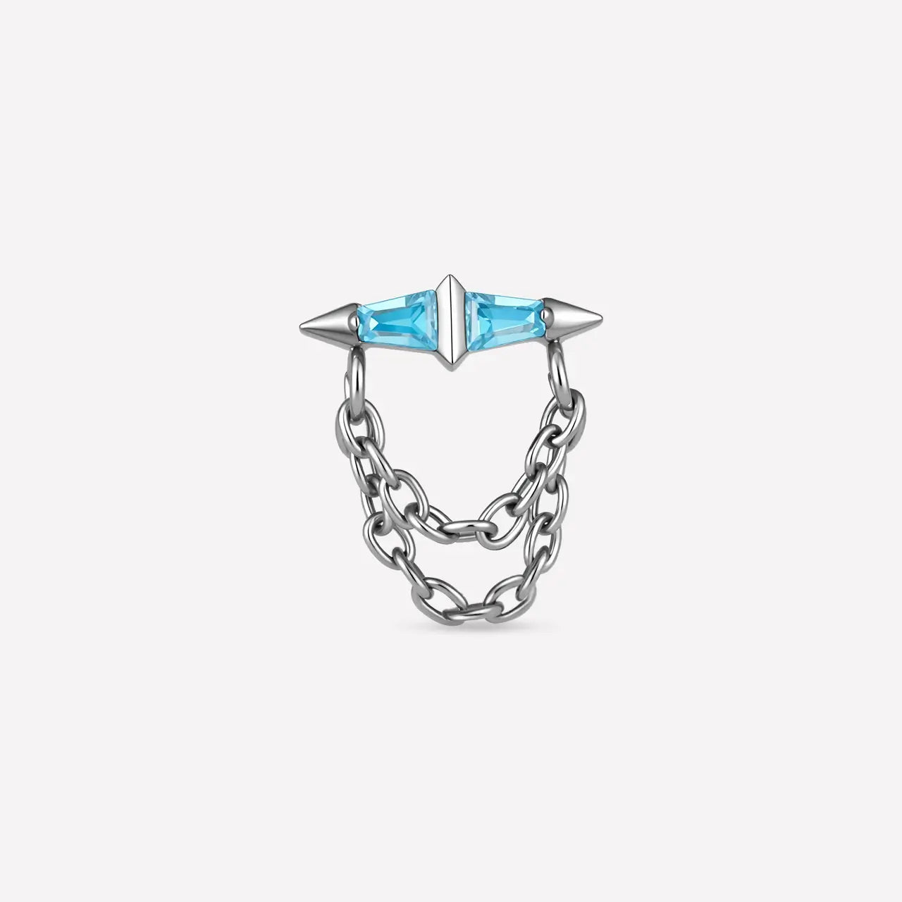 Prism Spike Drape Flatback Stud