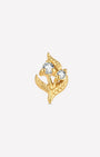Twin Bloom Vine Flatback Stud