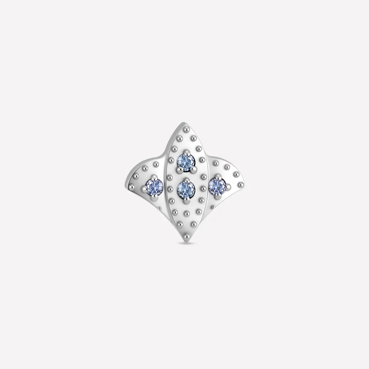 Fleur-De-Lis Pavé Flatback Stud
