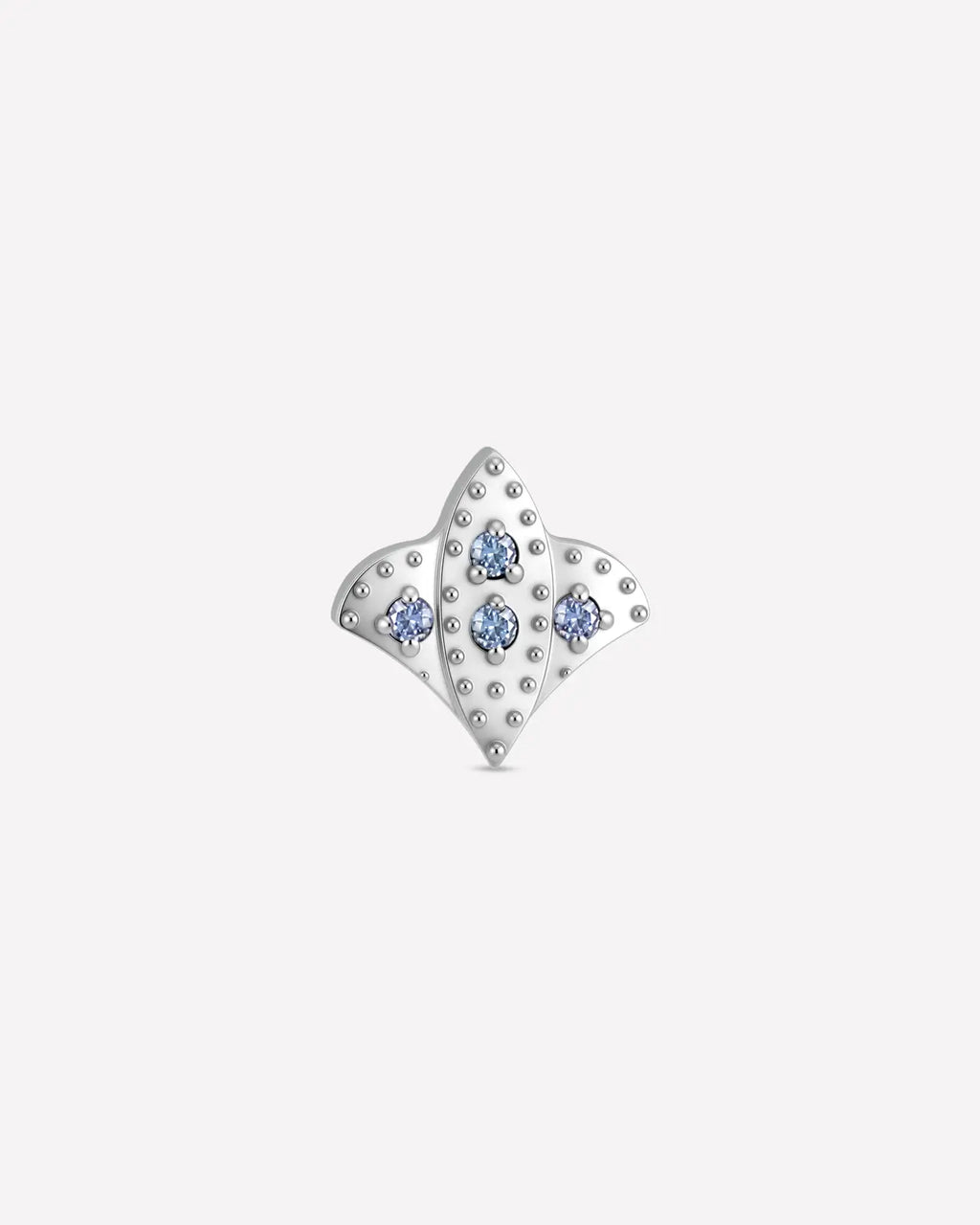 Fleur-De-Lis Pavé Flatback Stud