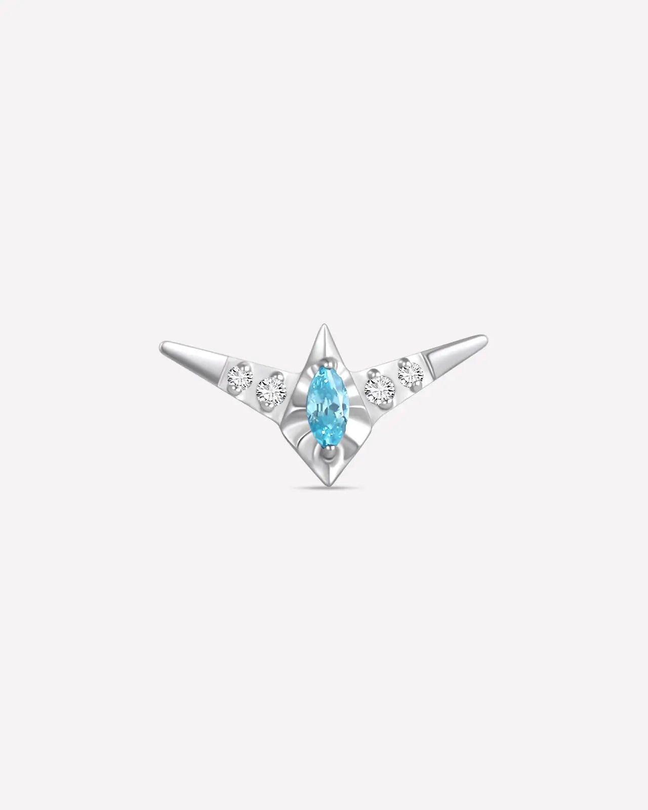 Marquise Wing Pavé Flatback Stud