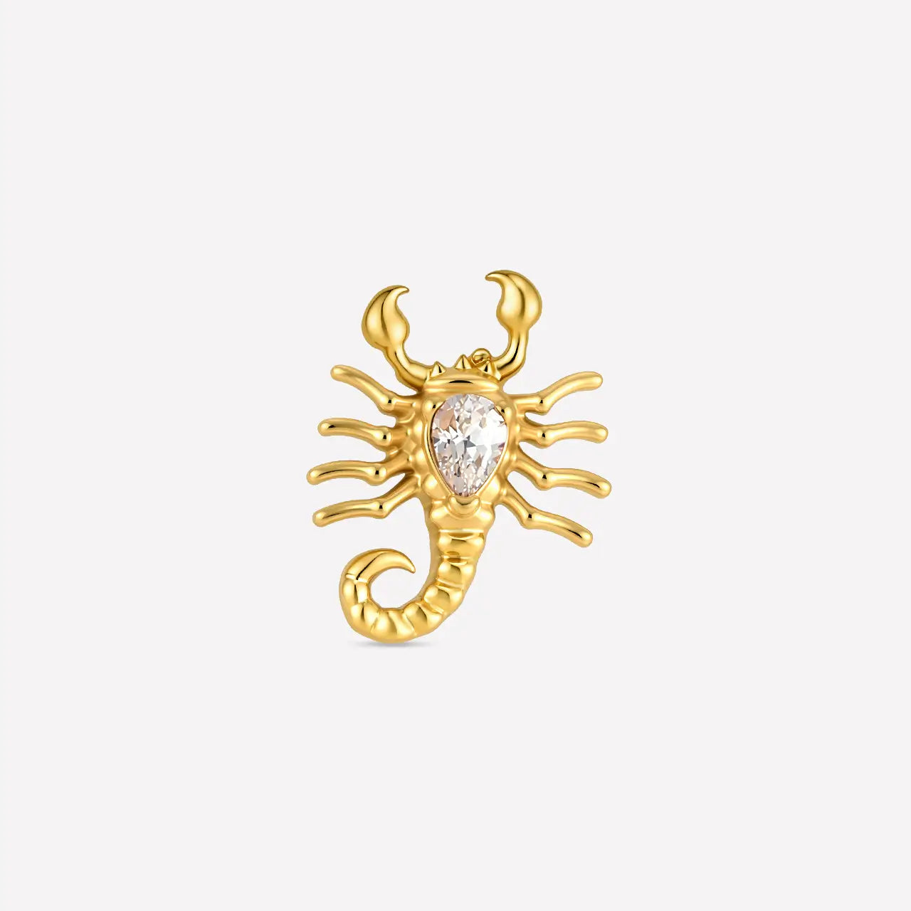 Scorpion Teardrop Flatback Stud