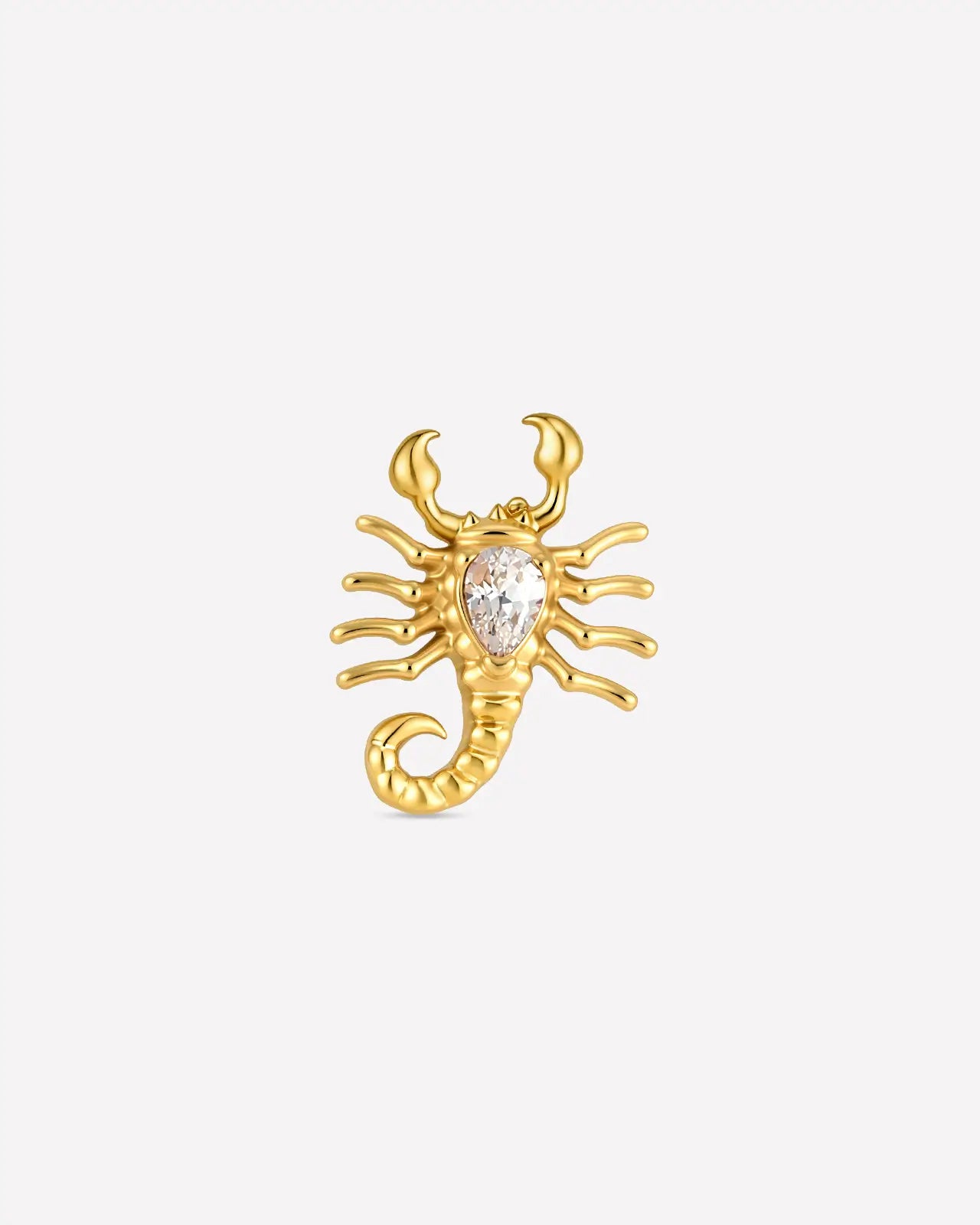 Scorpion Teardrop Flatback Stud