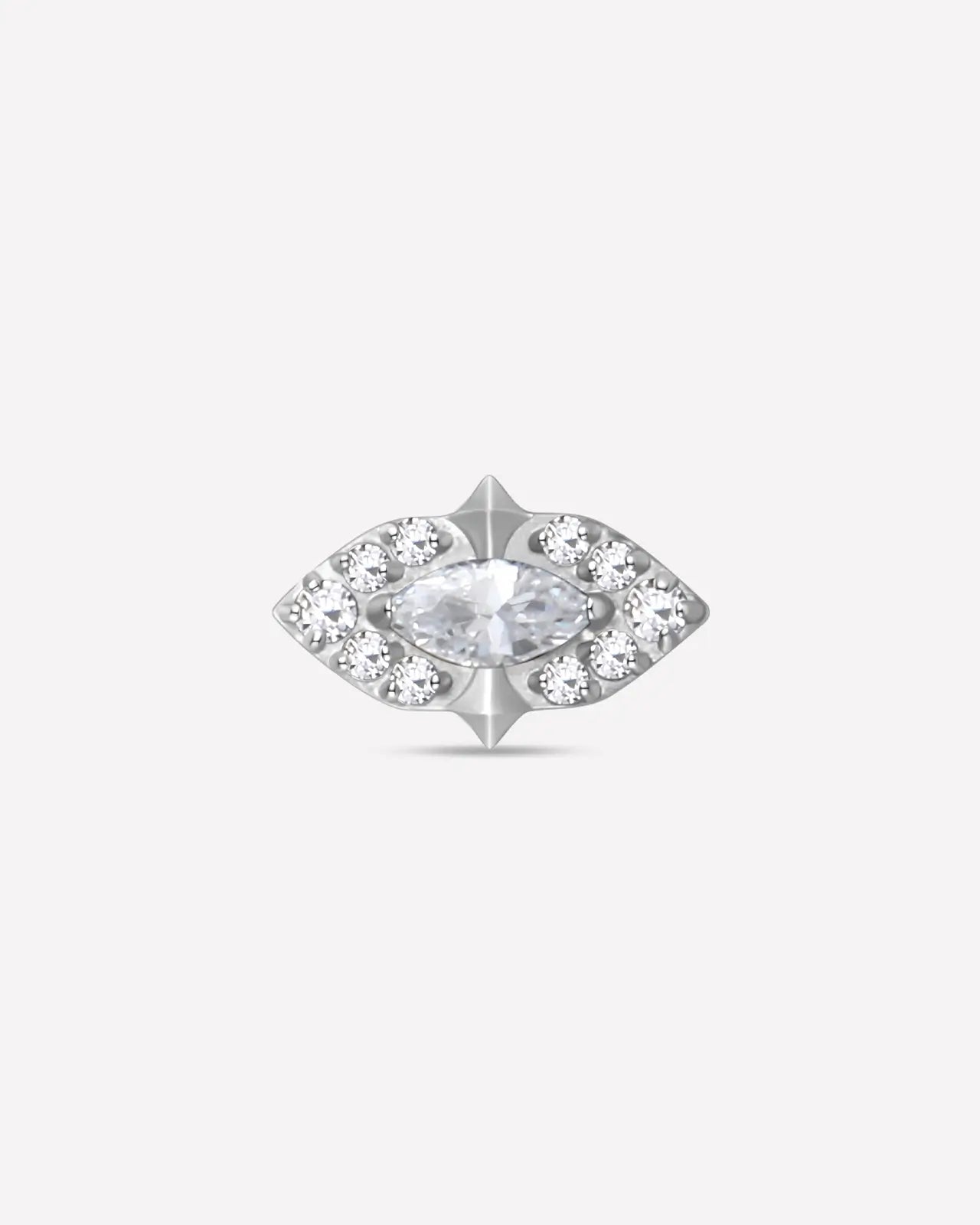 Evil Eye Halo Flatback Stud