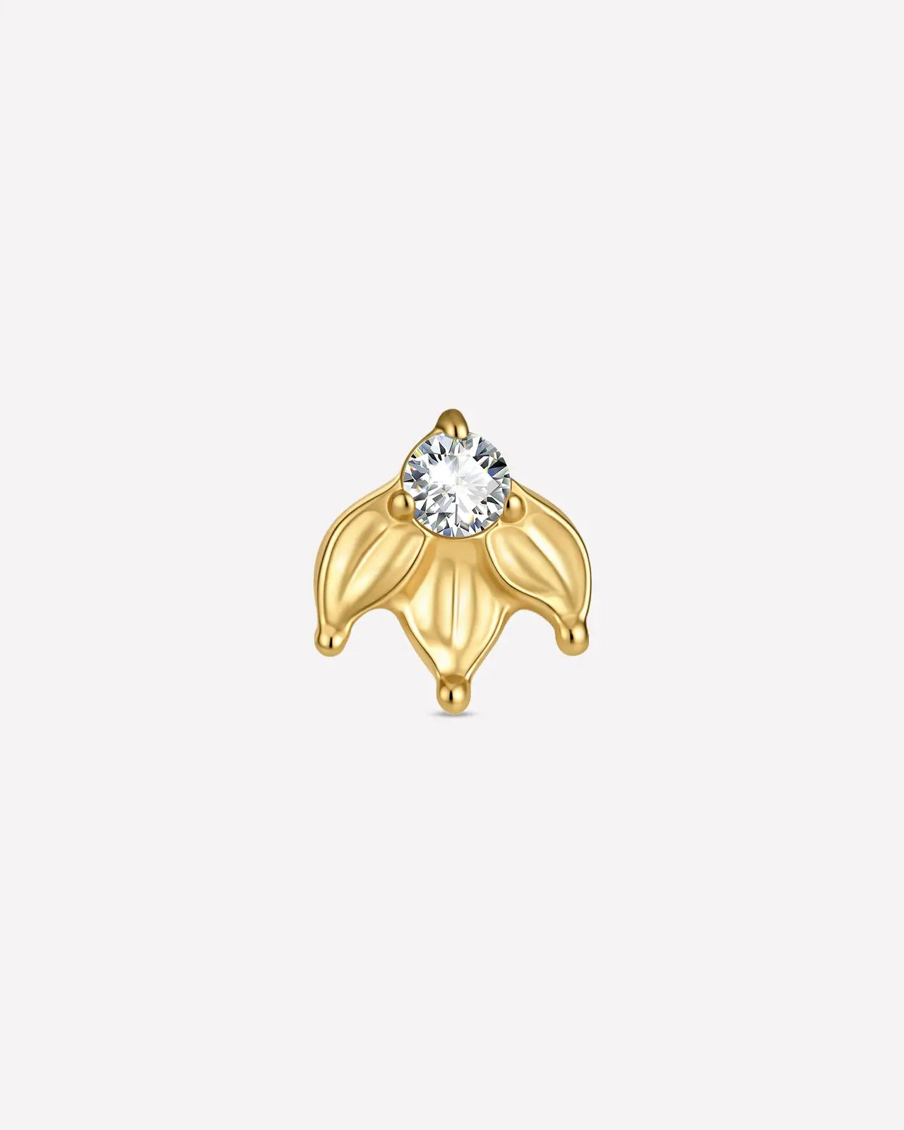 Trillium Gem Flatback Stud