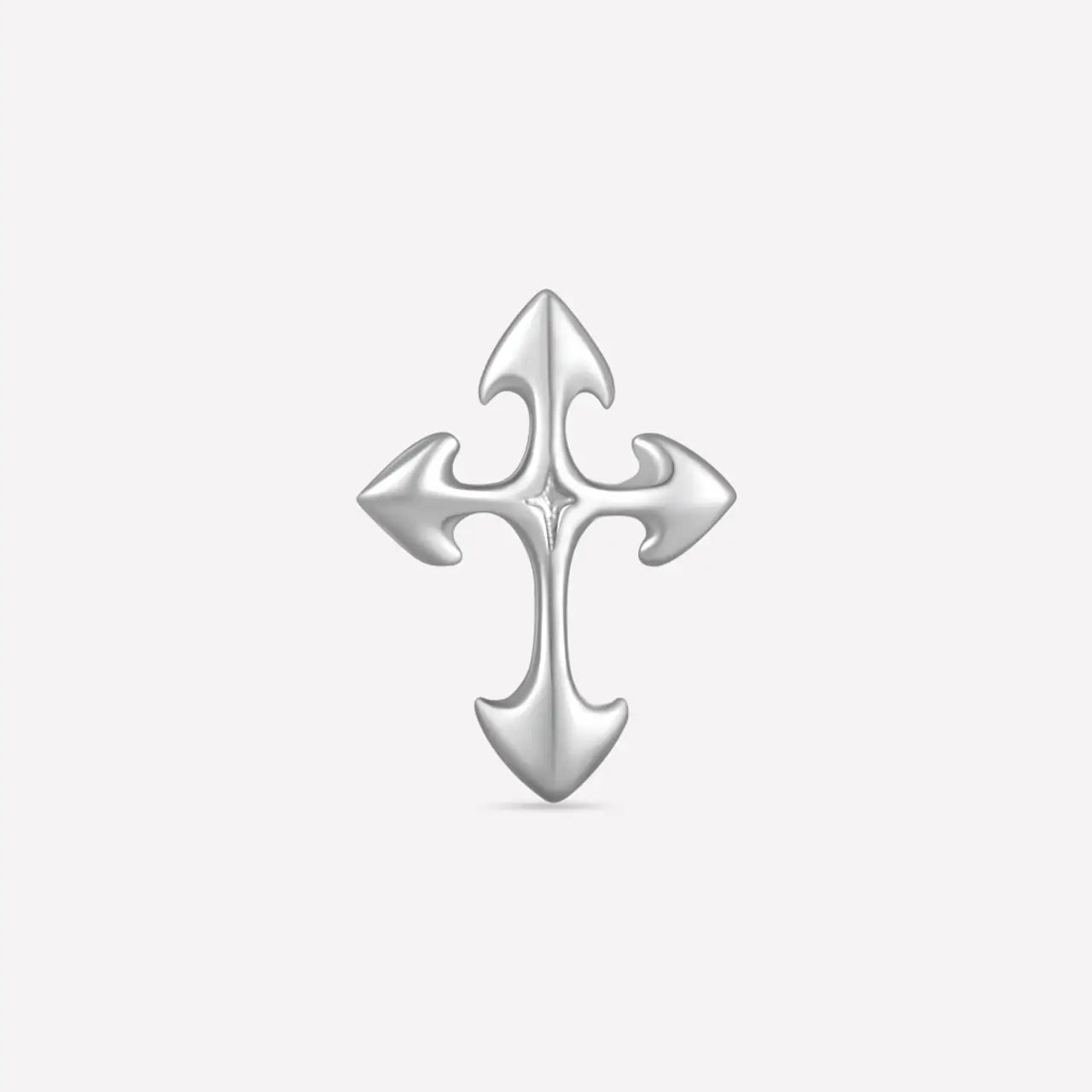 Clou plat à dos plat en forme de croix et de flèche gothiques