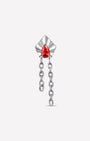 Pentagonal Teardrop Drape Flatback Stud