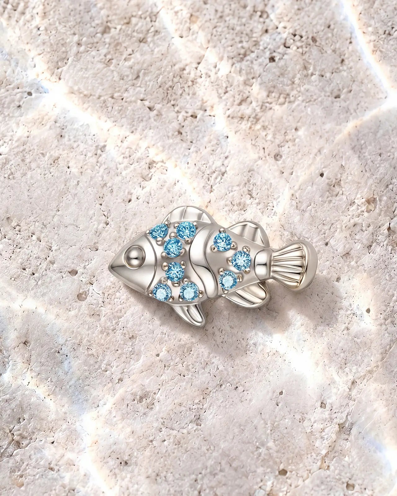 Coral Clownfish Flatback Stud