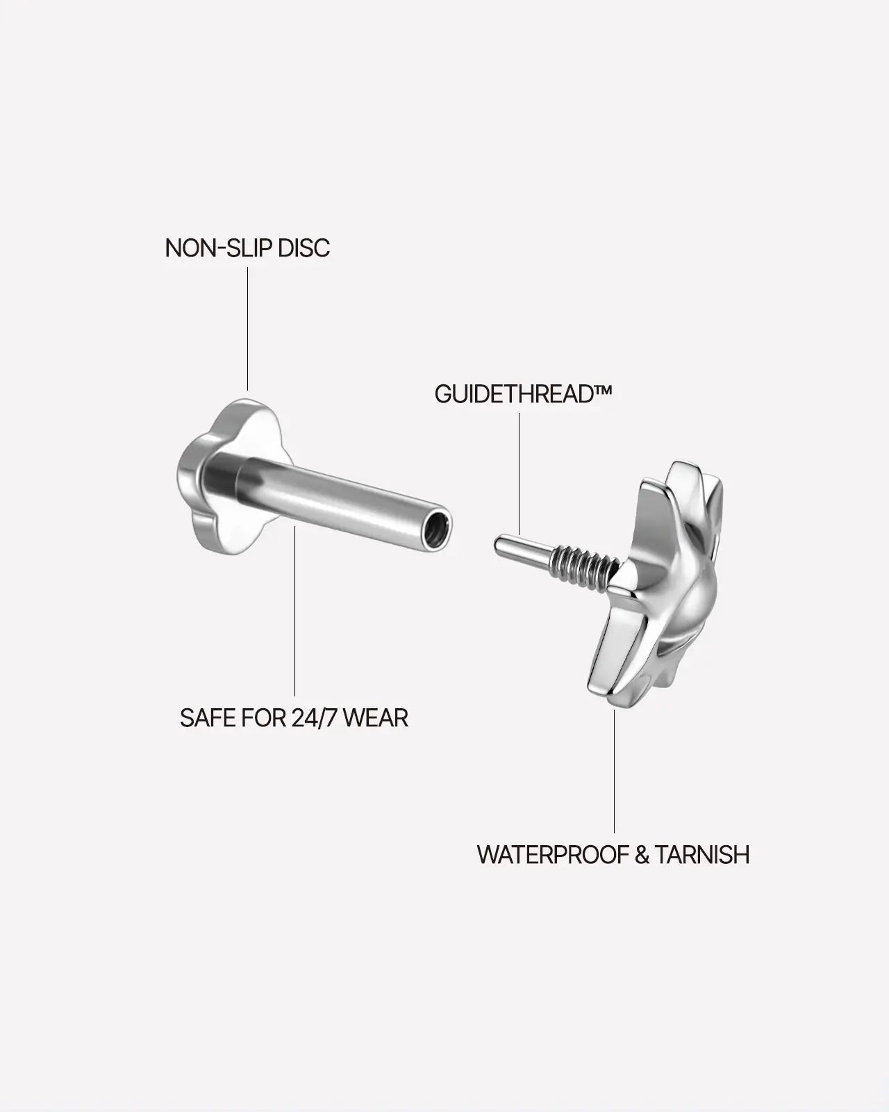 Radiant Eye Flatback Stud