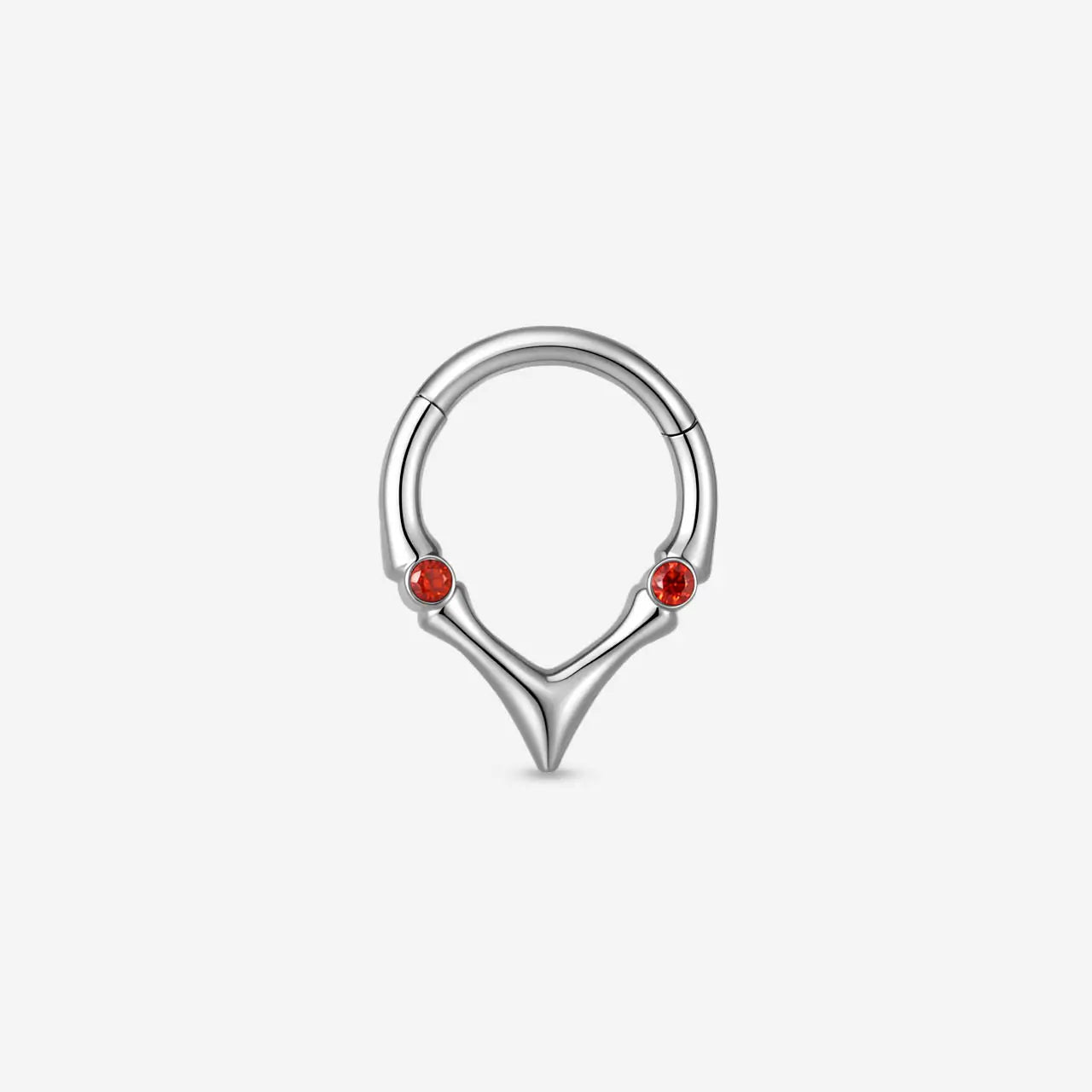 Virelia Twin Gem Point Clicker Ring