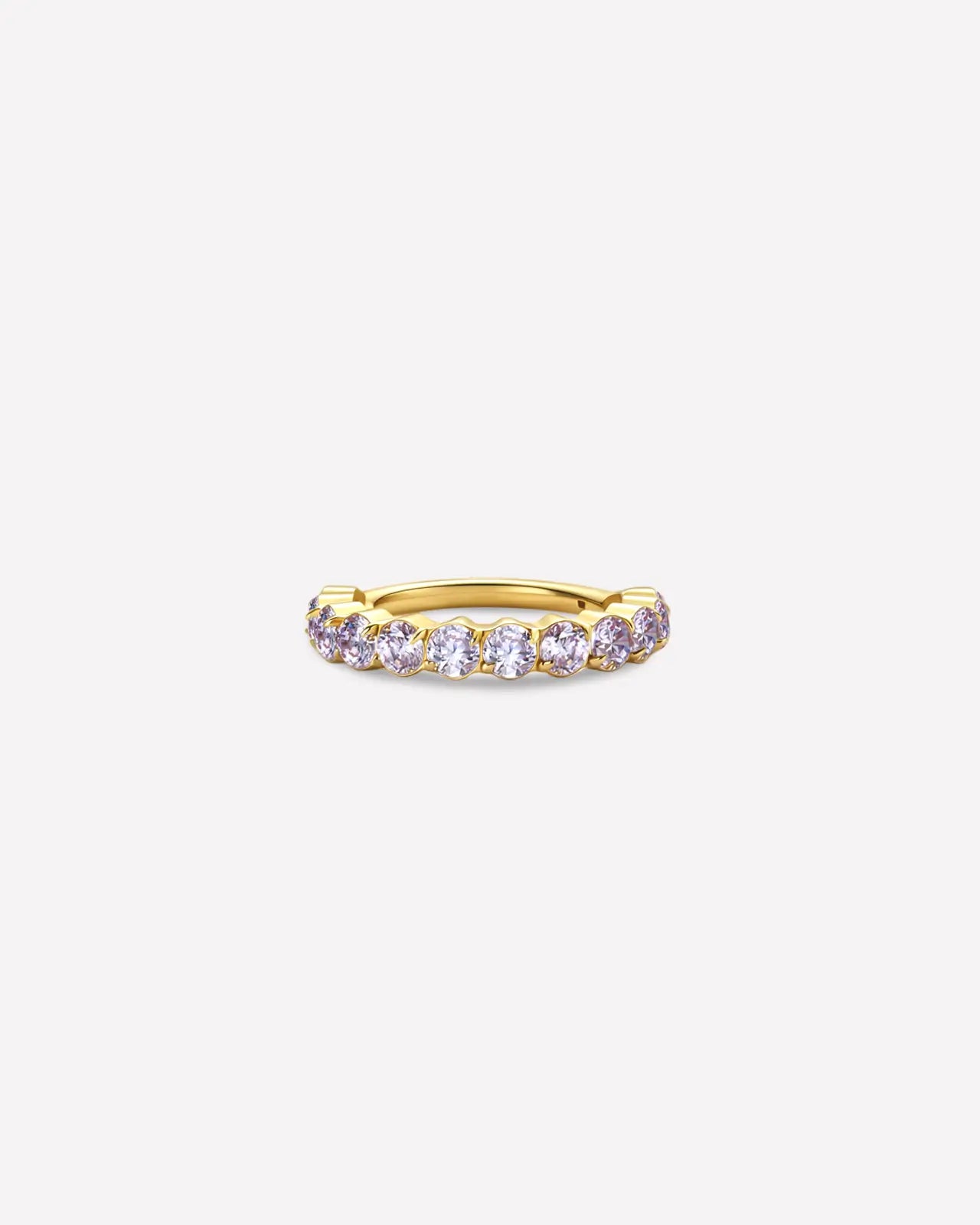 Half Pavé Eternity Clicker