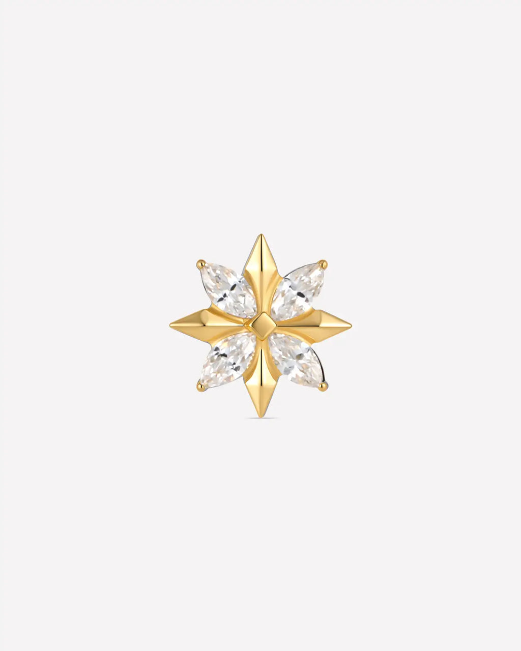 Spitz zulaufender Marquise Starburst Flatback Stud