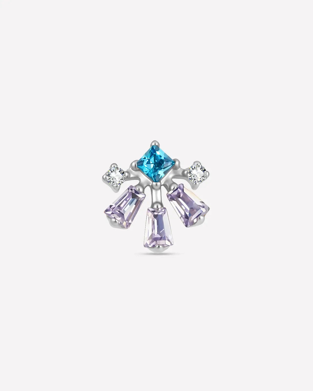 Aurora Square Fan Flatback Stud