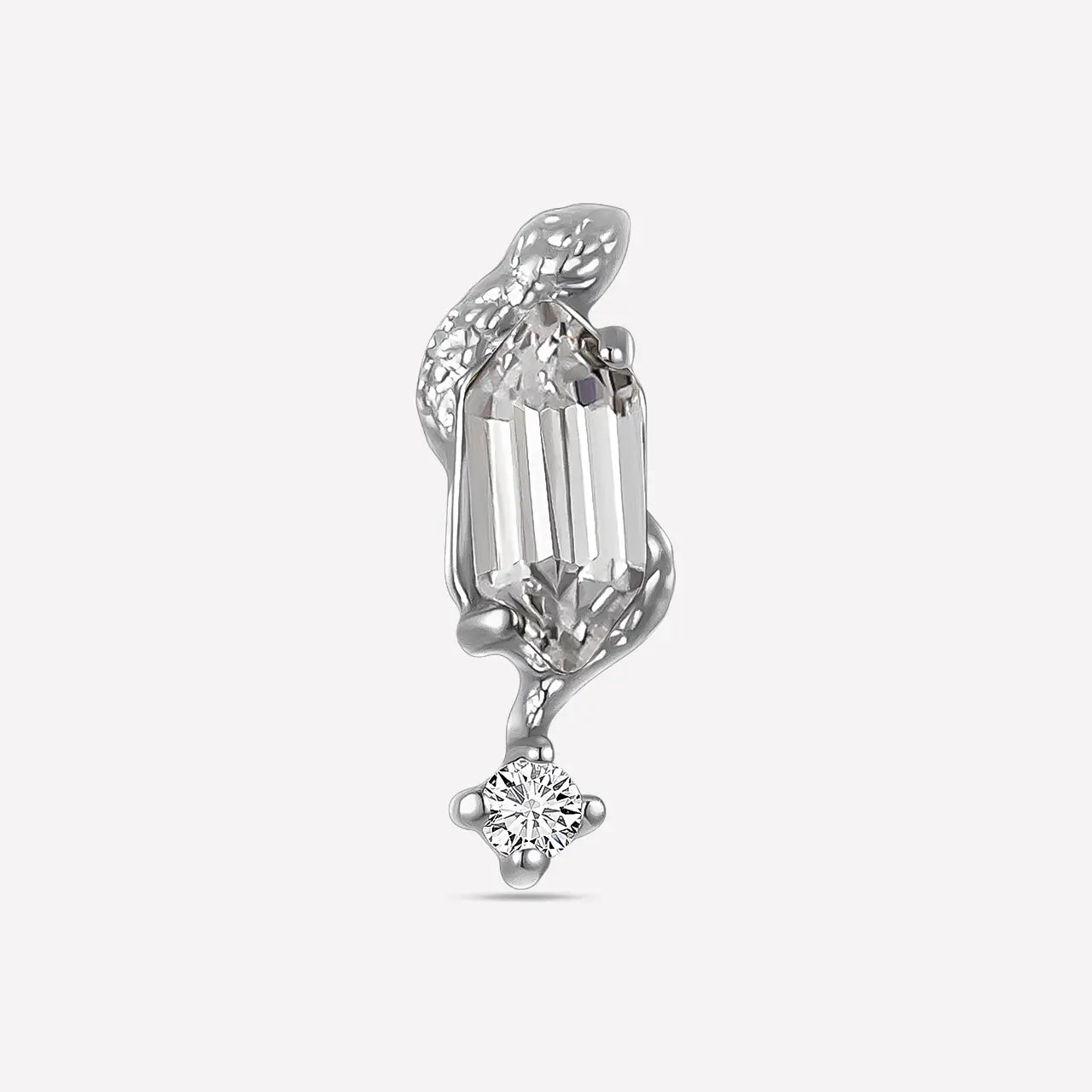 Serpent Trident Sigil Flatback Stud