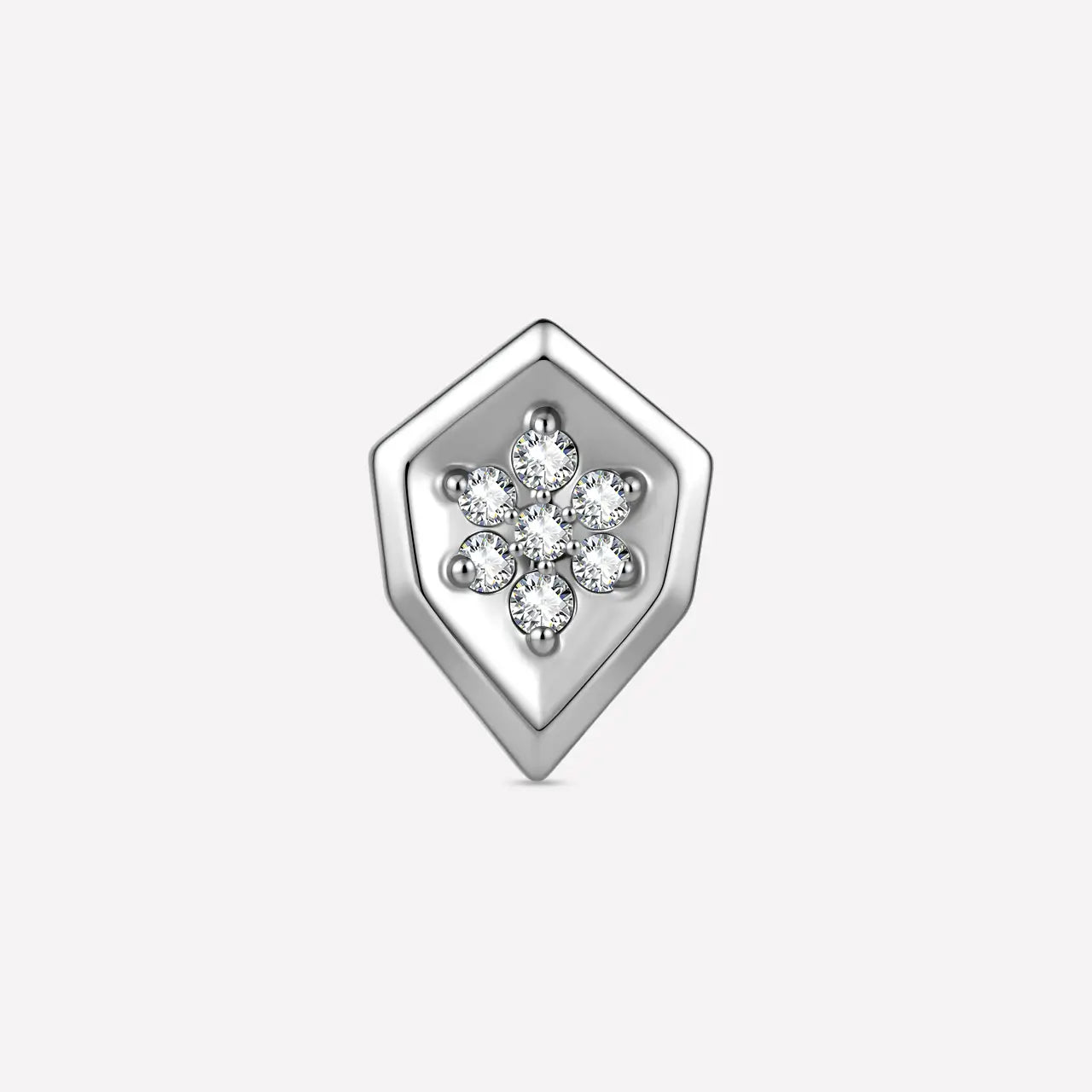 Caelira Starflower Shield Flatback Stud