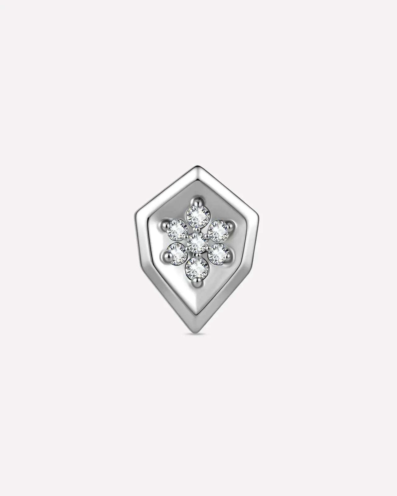 Pentagon Starflower Flatback Stud