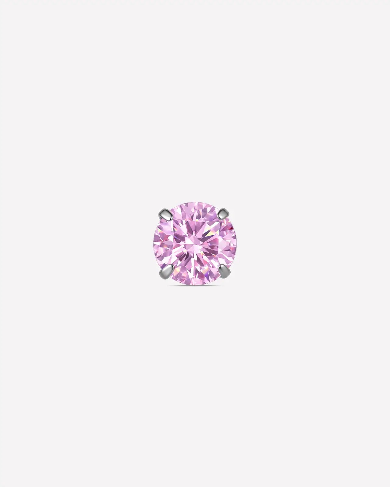 Brilliant Moissanite Solitaire Flatback Stud