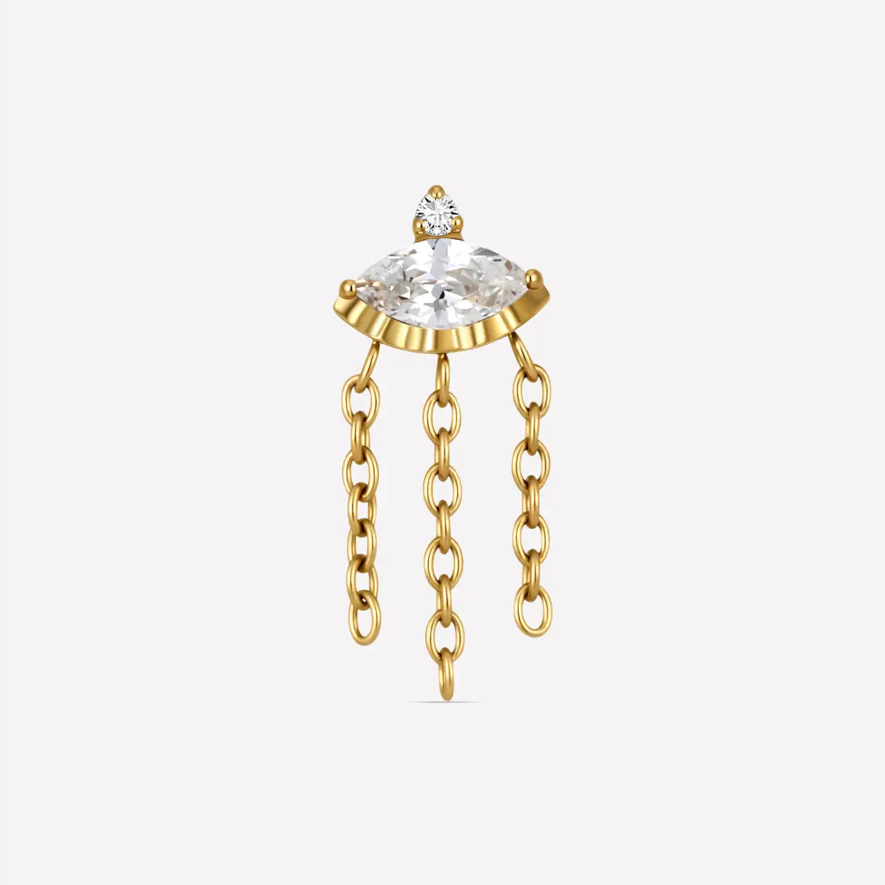 Ohrstecker Marquise Eye Cascade Flatback