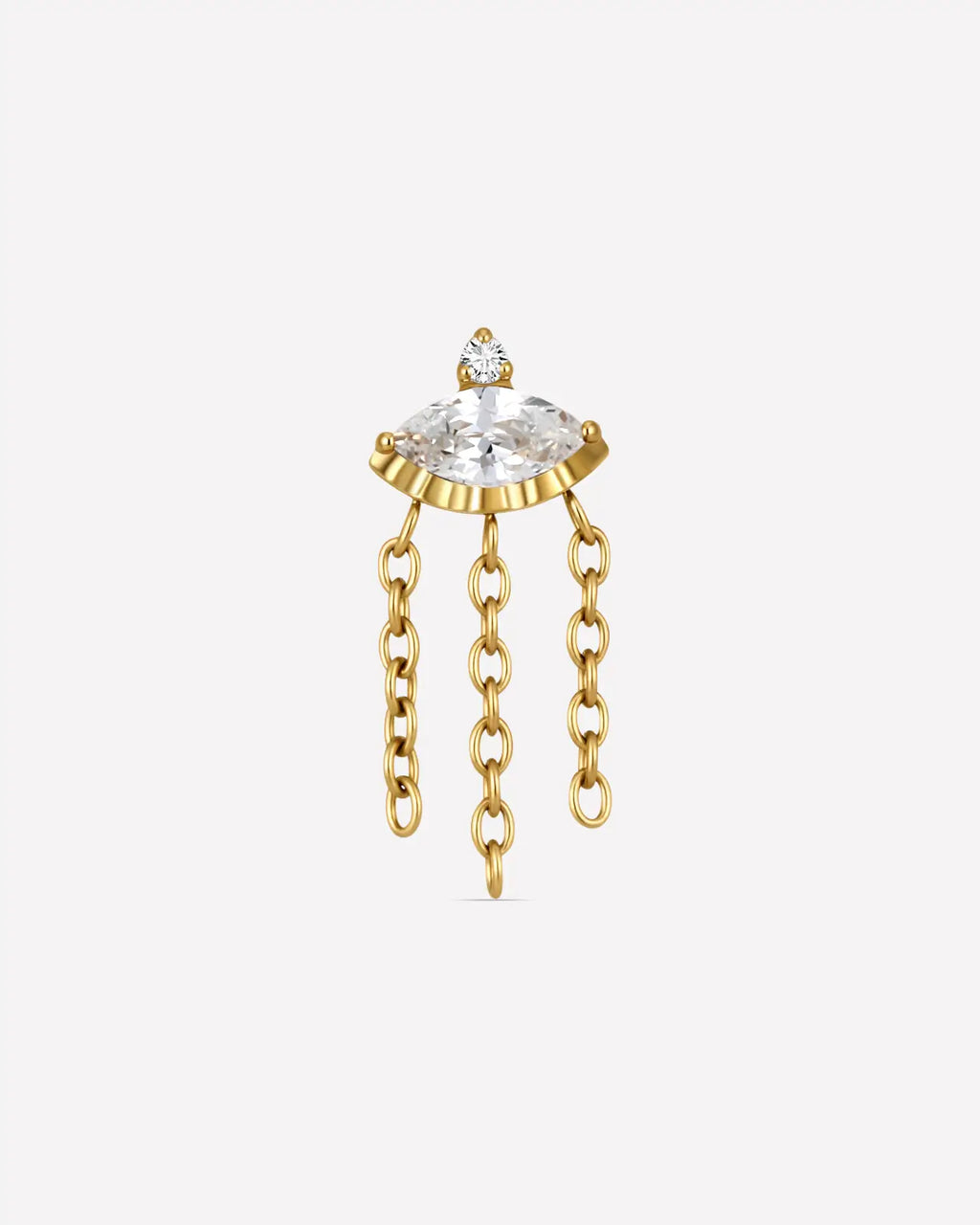 Ohrstecker Marquise Eye Cascade Flatback