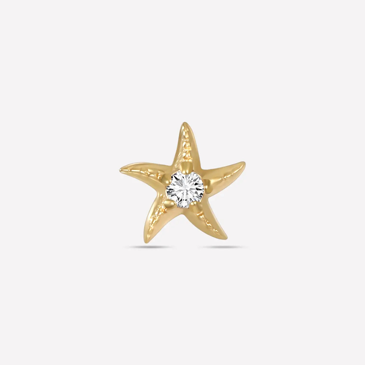 Sea Star Zircon Flatback Stud