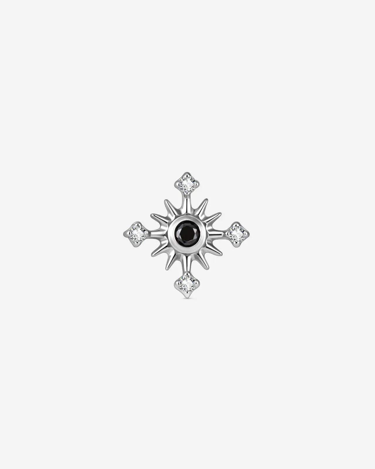 Solar Halo Cross Flatback Stud