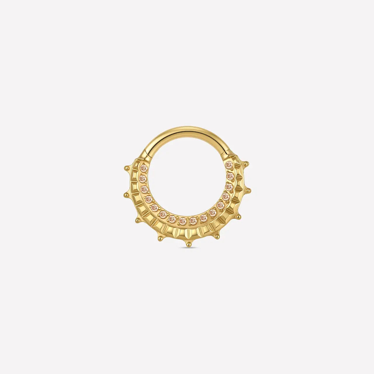 Milgrain Pavé Halo Clicker