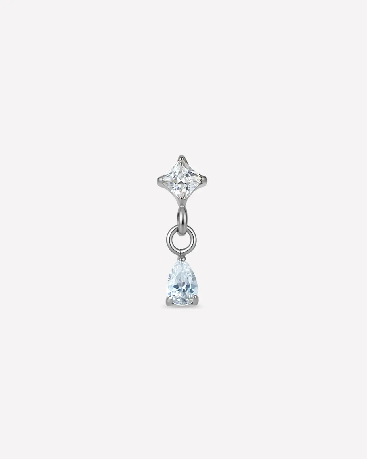 Starfall Teardrop Flatback Stud
